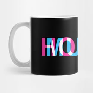 House Music Glitch Optical Illusion Edm Rave Dj Mug